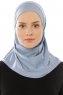 Micro Plain - Hellblau One-Piece Hijab