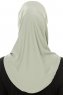 Micro Plain - Grün One-Piece Hijab
