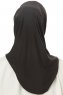 Micro Cross - Schwarz One-Piece Hijab