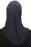 Micro Cross - Navy Blau One-Piece Hijab