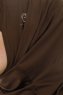 Micro Cross - Braun One-Piece Hijab