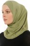 Micro Cross - Olivgrün One-Piece Hijab