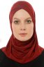Micro Cross - Bordeaux One-Piece Hijab