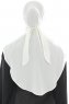 Ebrar - Creme Crepe Chiffon Al Amira Hijab