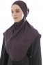 Ebrar - Lila Crepe Chiffon Al Amira Hijab