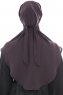 Ebrar - Lila Crepe Chiffon Al Amira Hijab