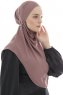 Ebrar - Pflaume Crepe Chiffon Al Amira Hijab