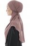 Ebrar - Pflaume Crepe Chiffon Al Amira Hijab