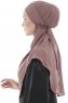 Ebrar - Pflaume Crepe Chiffon Al Amira Hijab