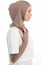 Bayda - Dunkeltaupe Pro Sport Hijab Set