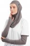 Bayda - Dunkelgrau Pro Sport Hijab Set