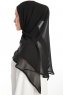Eylem - Schwarz One Piece Chiffon Hijab
