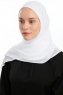 Eylem - Weiß One Piece Chiffon Hijab