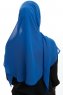 Eylem - Blau One Piece Chiffon Hijab