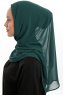 Eylem - Dunkelgrün One Piece Chiffon Hijab
