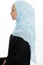 Eylem - Hellblau One Piece Chiffon Hijab