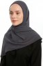 Eylem - Anthrazit One Piece Chiffon Hijab