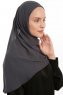 Eylem - Anthrazit One Piece Chiffon Hijab