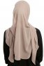 Sahar - Helltaupe One Piece Chiffon Hijab