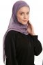 Sahar - Dunkelviolett One Piece Chiffon Hijab