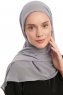 Sahar - Dunkelgrau One Piece Chiffon Hijab