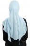 Sahar - Hellblau One Piece Chiffon Hijab