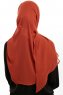 Sahar - Ziegelrot One Piece Chiffon Hijab