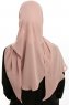 Sahar - Leichte Lachsfarbe One Piece Chiffon Hijab