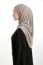 Nermin - Dunkeltaupe Sandy Scarfs Hijab