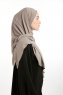 Nermin - Dunkeltaupe Sandy Scarfs Hijab