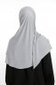 Nermin - Hellgrau Sandy Scarfs Hijab
