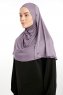 Feriha - Dunkelviolett Viskose Turban Hijab