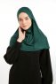 Feriha - Dunkelgrün Viskose Turban Hijab