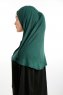 Feriha - Dunkelgrün Viskose Turban Hijab