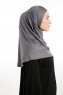 Feriha - Dunkelgrau Viskose Turban Hijab