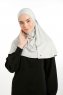 Feriha - Hellgrau Viskose Turban Hijab