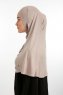 Feriha - Steingrau Viskose Turban Hijab