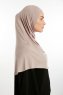 Feriha - Steingrau Viskose Turban Hijab