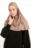 Feriha - Hellbraun Viskose Turban Hijab