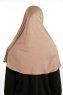Feriha - Hellbraun Viskose Turban Hijab