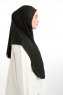 Bengi - Schwarz Micro Krep Turban Hijab
