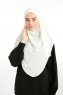 Bengi - Creme Micro Krep Turban Hijab