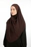 Bengi - Braun Micro Krep Turban Hijab