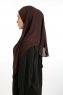 Bengi - Braun Micro Krep Turban Hijab