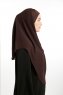 Bengi - Braun Micro Krep Turban Hijab