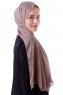 Hadise - Taupe Chiffon Hijab