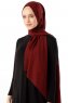 Hadise - Red Wine Chiffon Hijab
