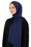 Esra - Navy Blau Chiffon Hijab