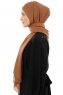 Esra - Hellbraun Chiffon Hijab