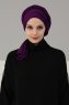 Amy - Lila Baumwolle Turban - Ayse Turban